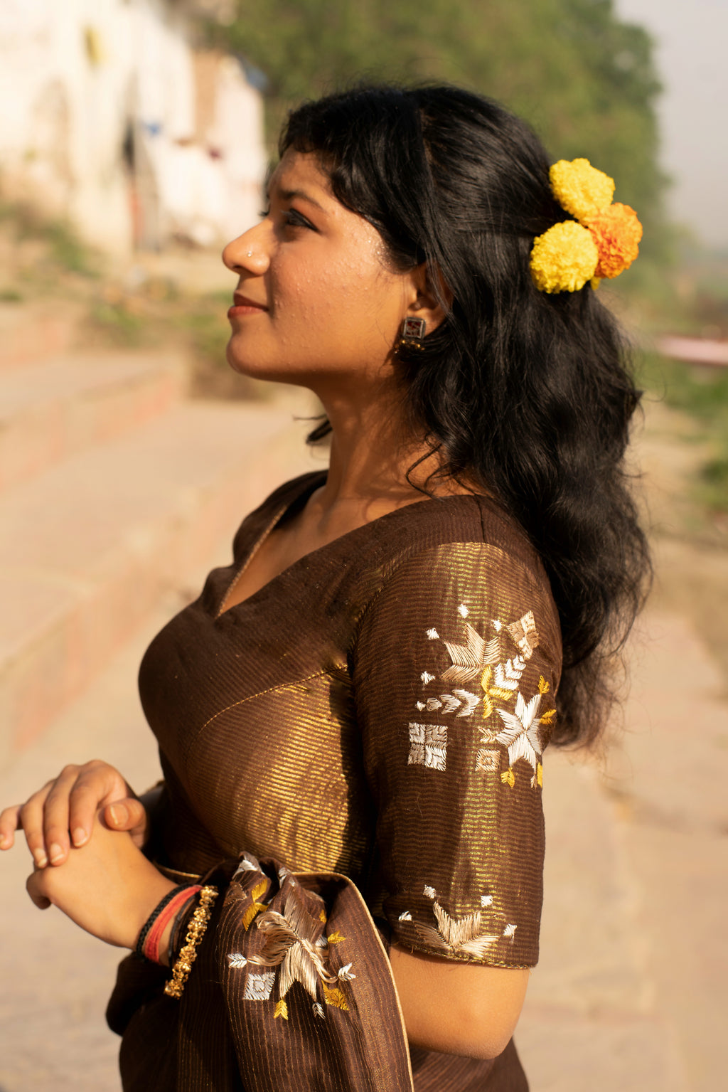 Mridu Phulkari Saree