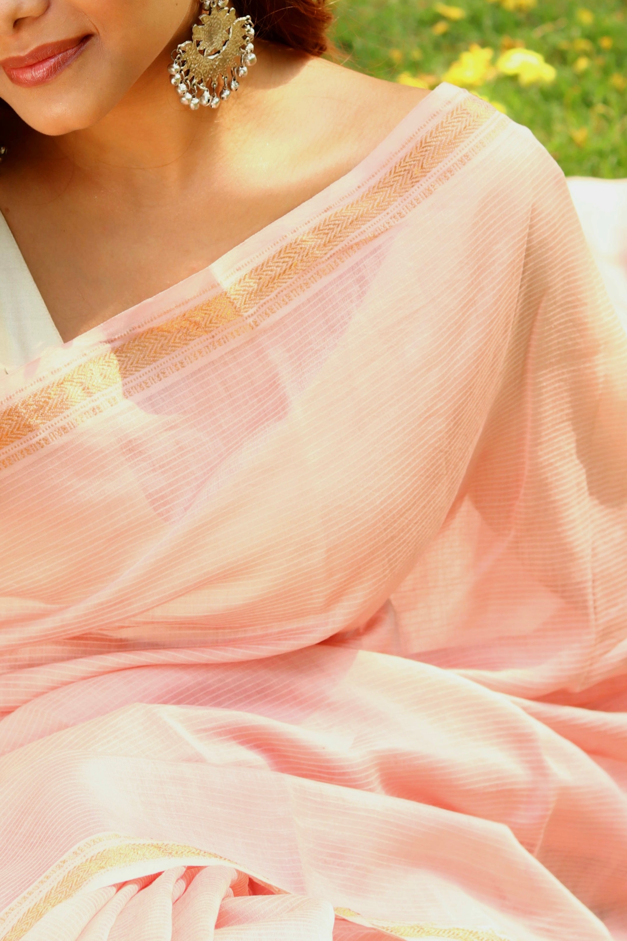 Rati Maheshwari Saree - Natural Dyed