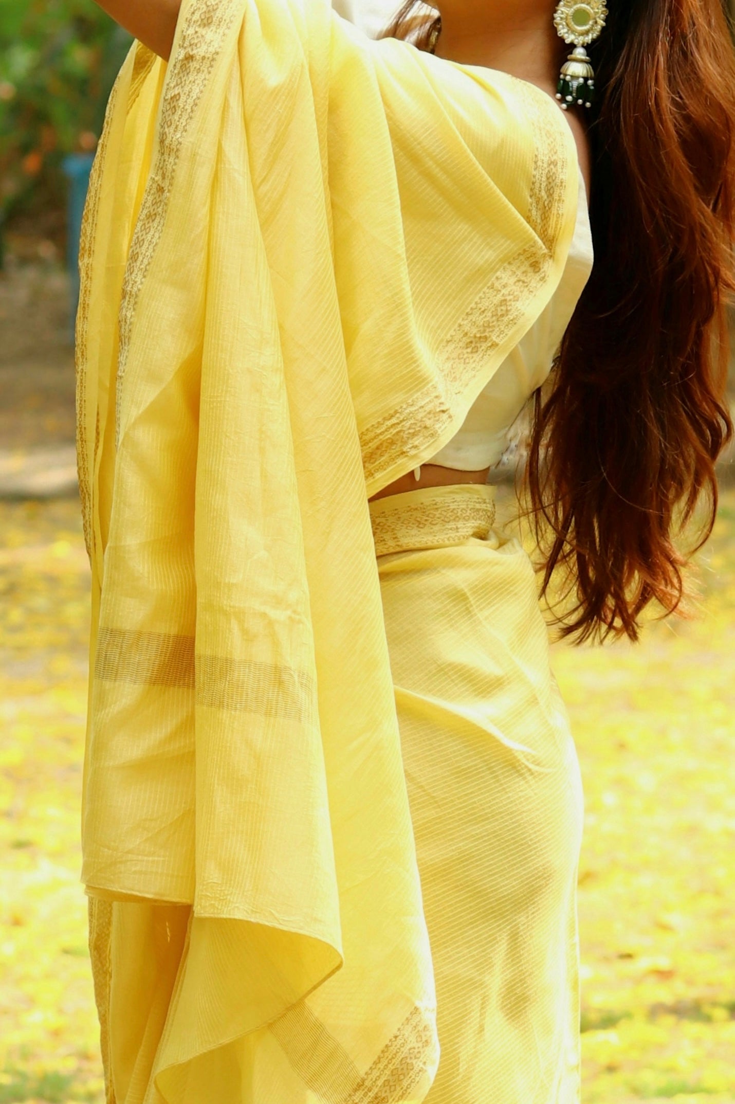 Pranaya Maheshwari Saree - Natural Dyed