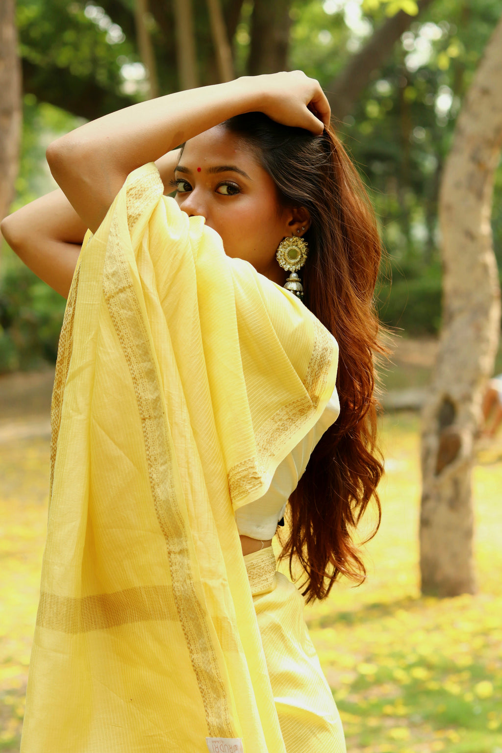 Pranaya Maheshwari Saree - Natural Dyed