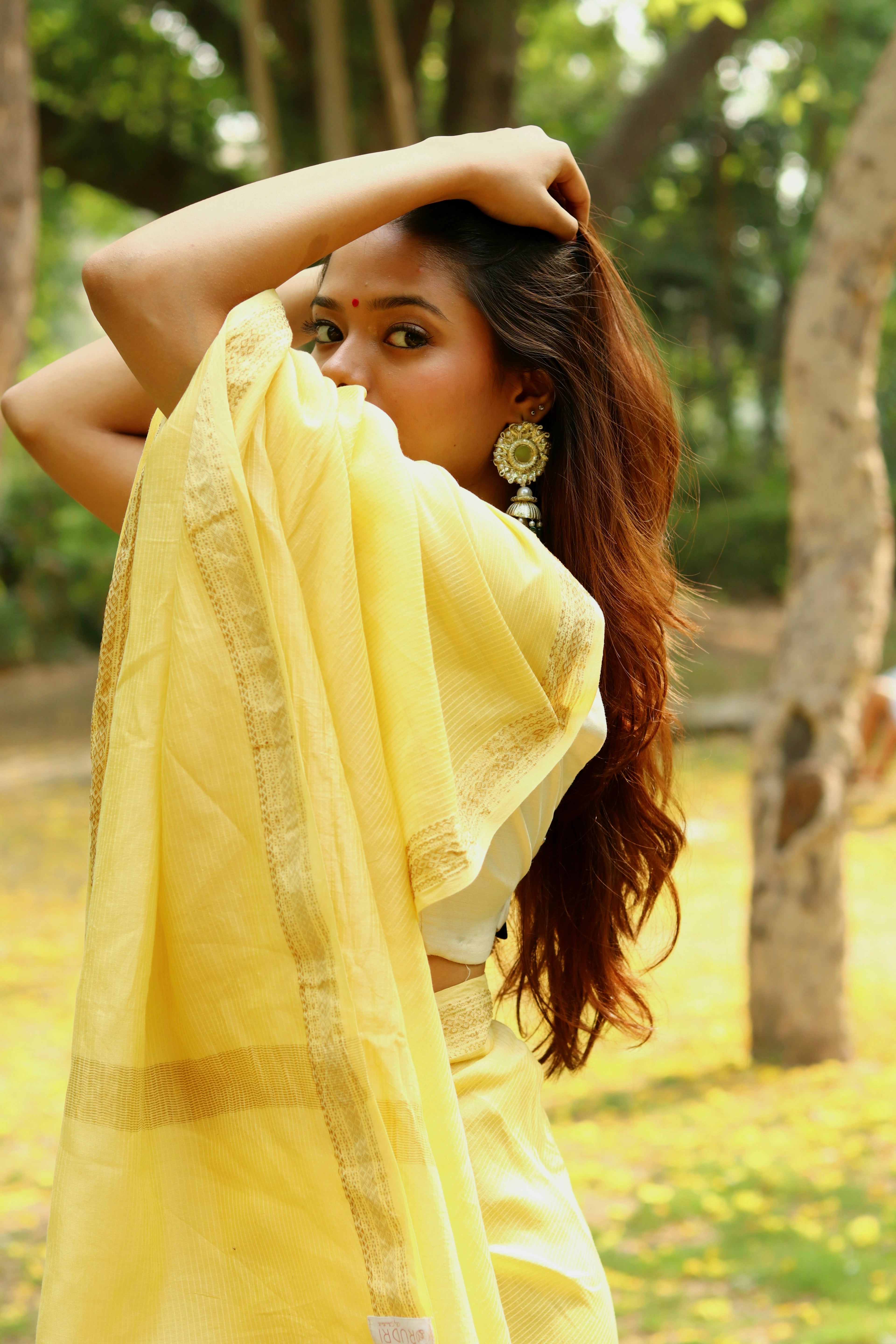 Pranaya Maheshwari Saree - Natural Dyed