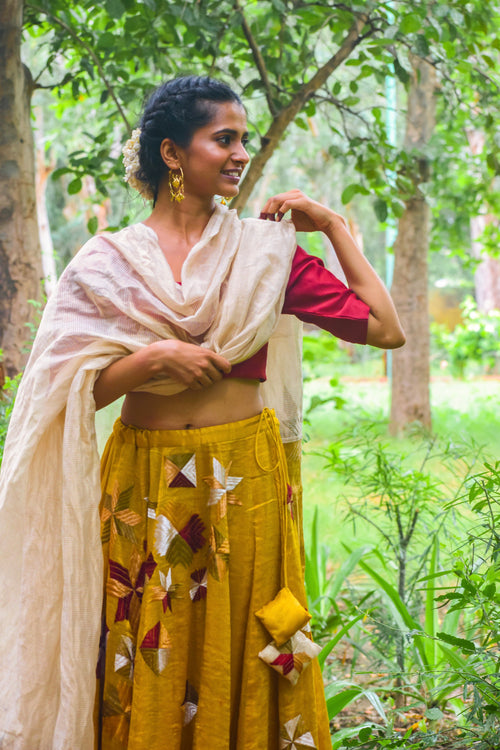 Aadya Phulkari Lehanga Set