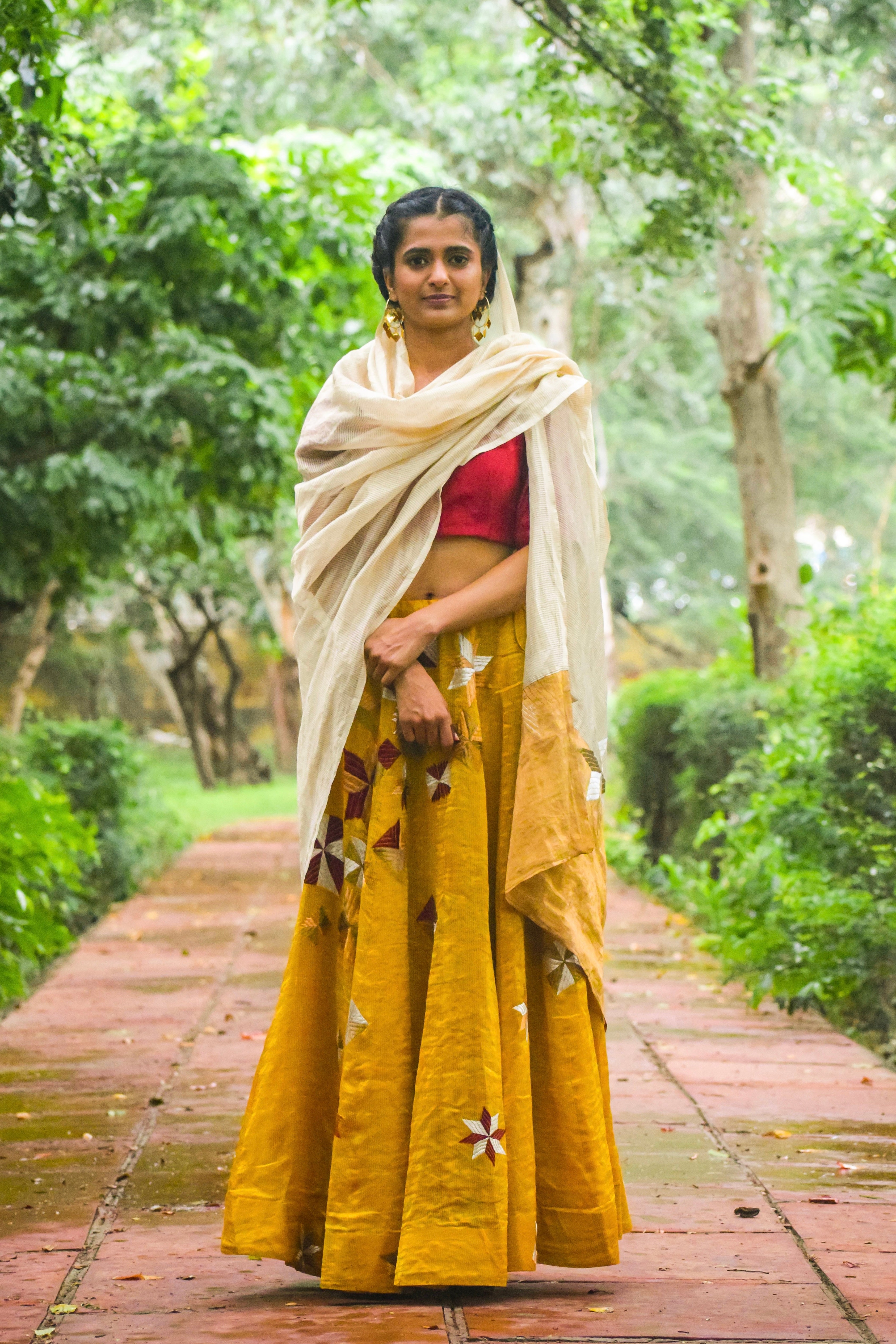 Aadya Phulkari Lehanga Set