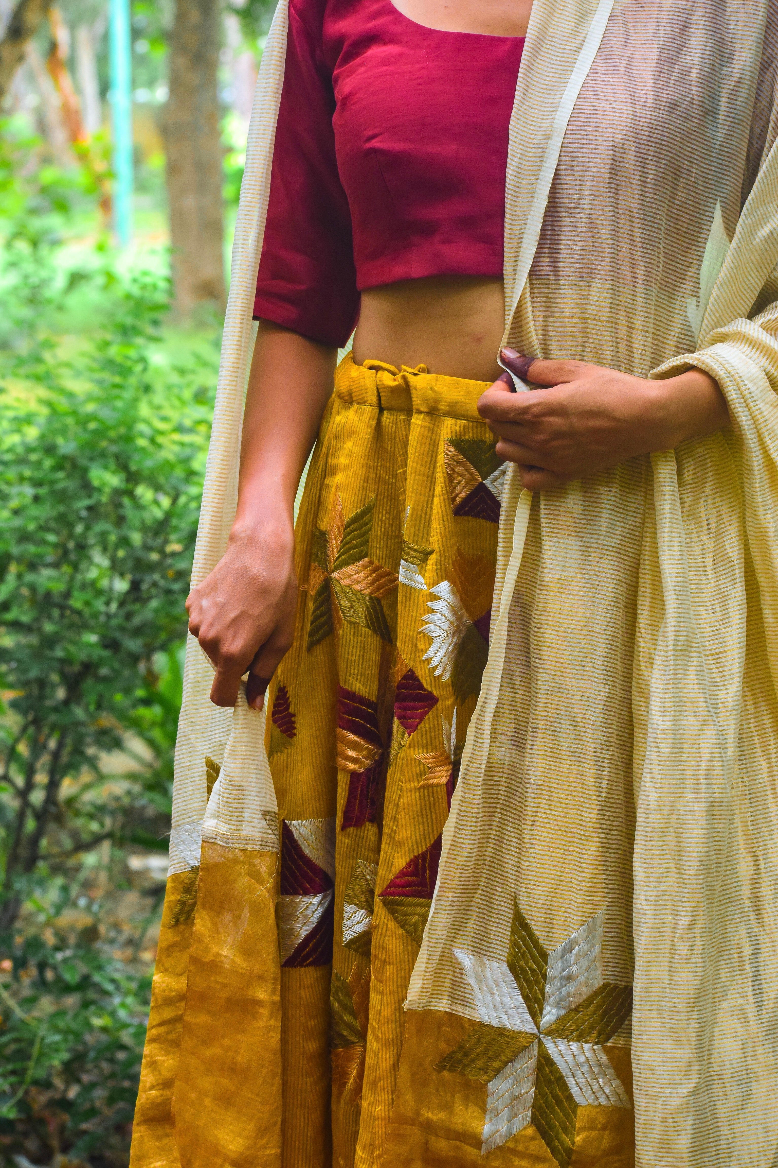Aadya Phulkari Lehanga Set