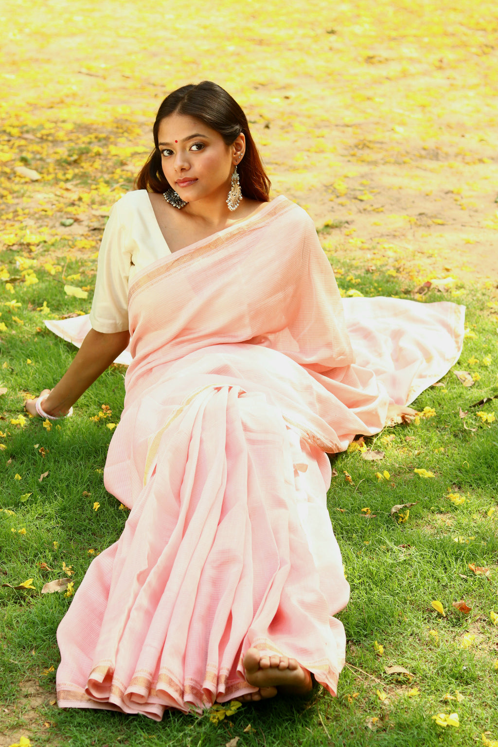 Rati Maheshwari Saree - Natural Dyed