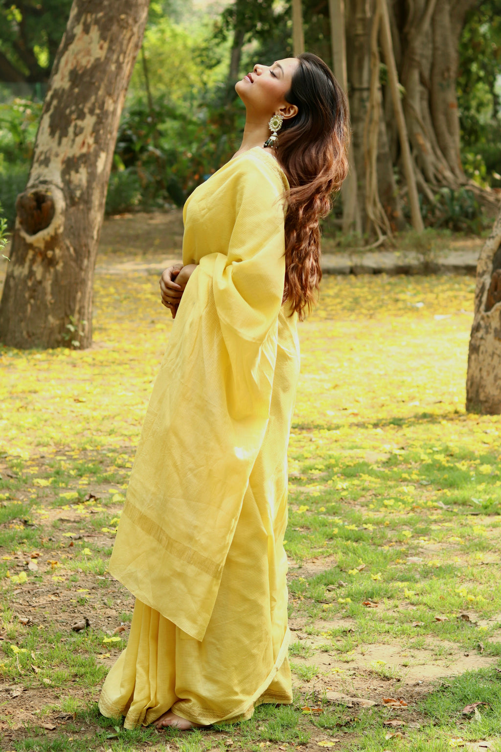 Pranaya Maheshwari Saree - Natural Dyed