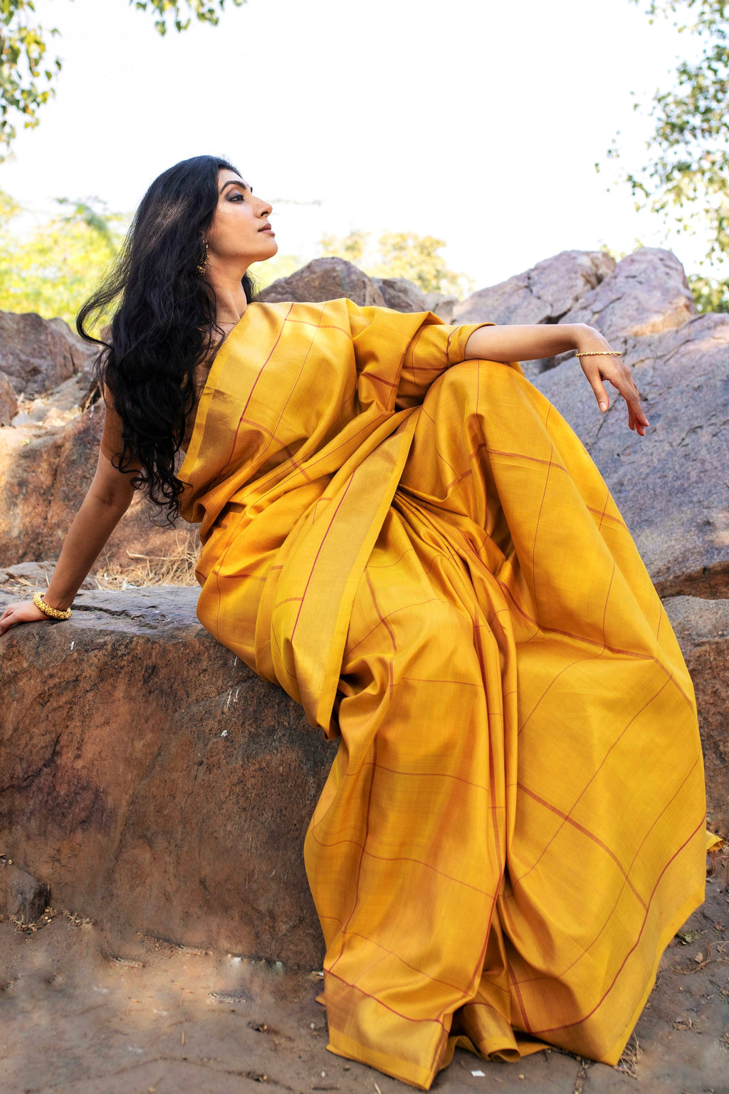 Samandi Kanjivaram Saree - Natural Dyed